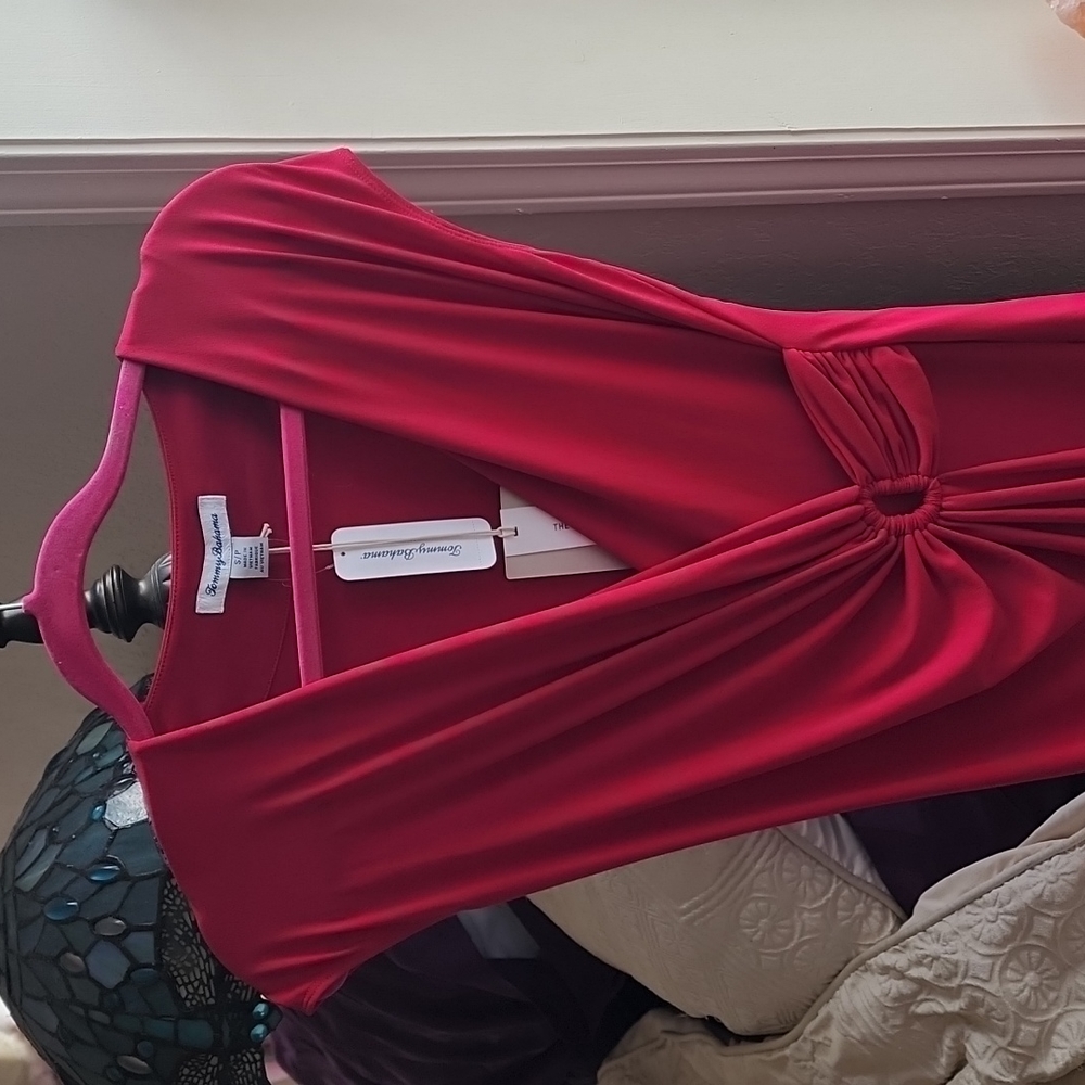 Tommy Bahama Red/Pink Cap Sleeve Dress